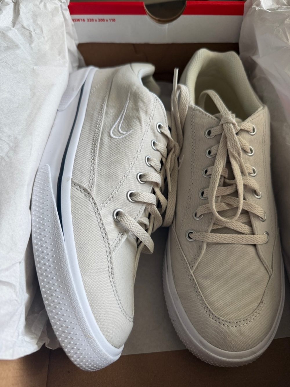 Nike Men's Canvas Sneakers in Stone/Beige